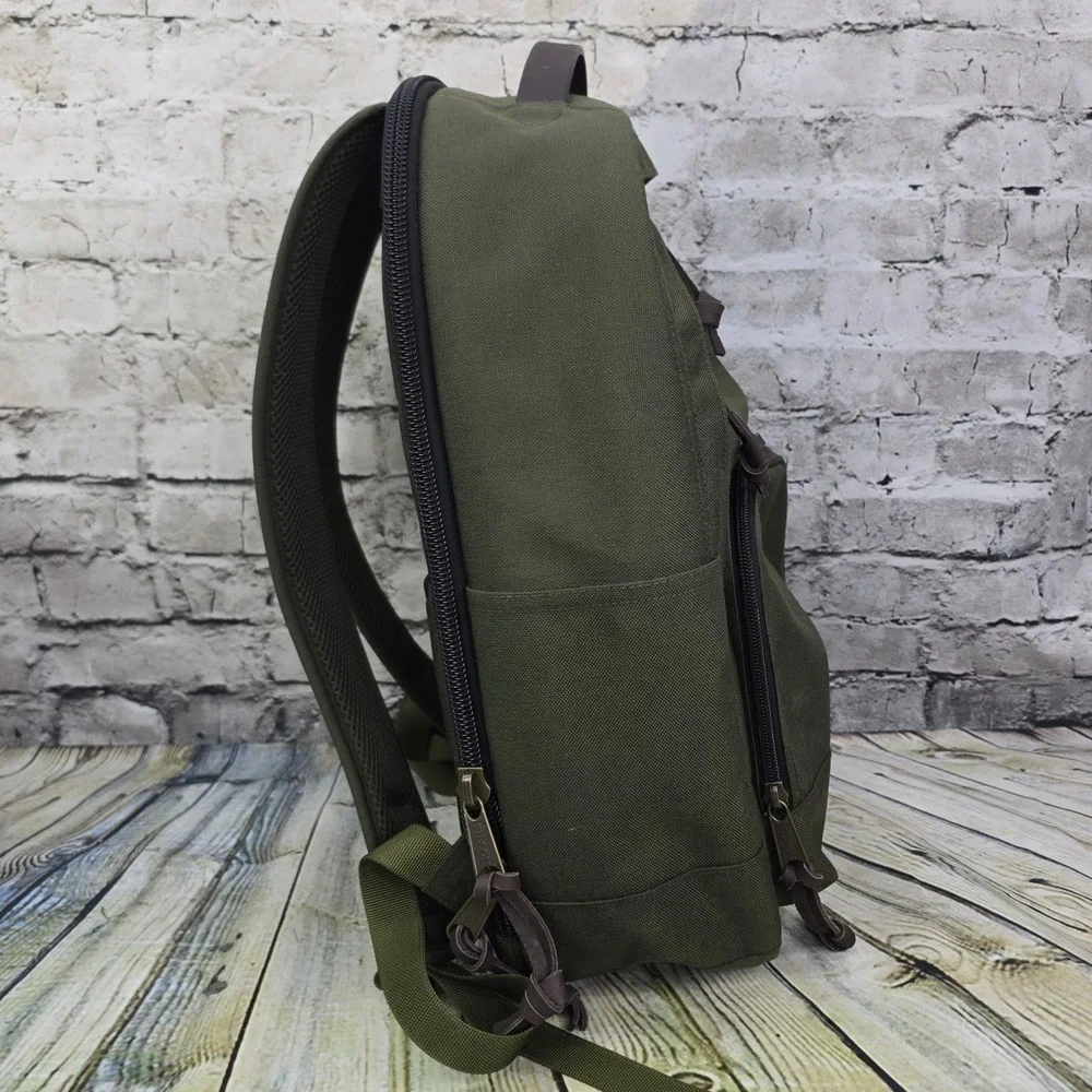 Filson Dryden Backpack Otter Green Cordura Nylon Travel Bag Laptop Sleeve 25L